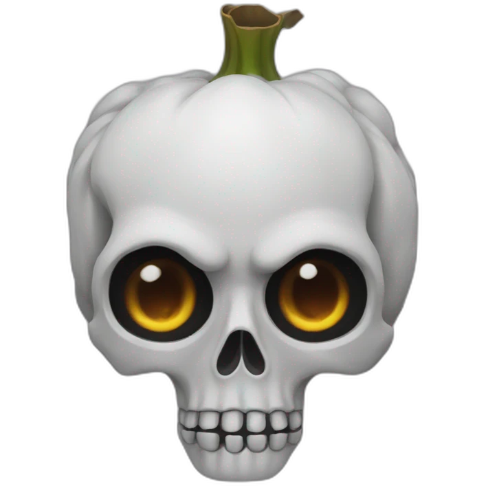 craneo flor hallowen emoji
