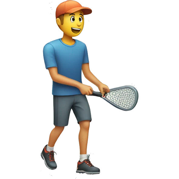 A man playing disc golf emoji