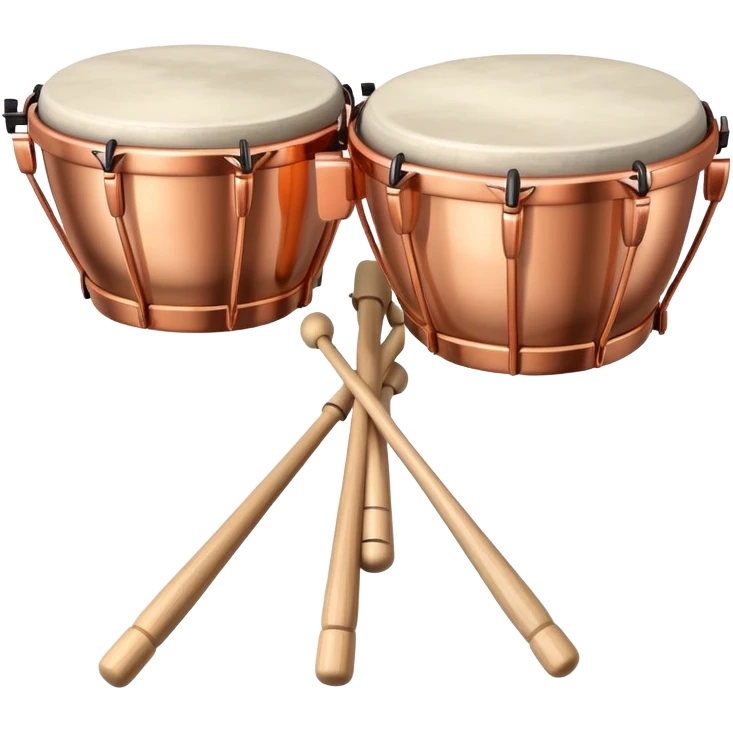 timpani drum with mallets emoji