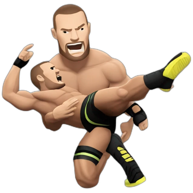 Wwe Randy Orton hitting RKO emoji