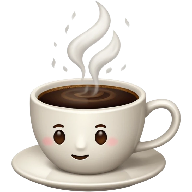 Cup of coffee white emoji