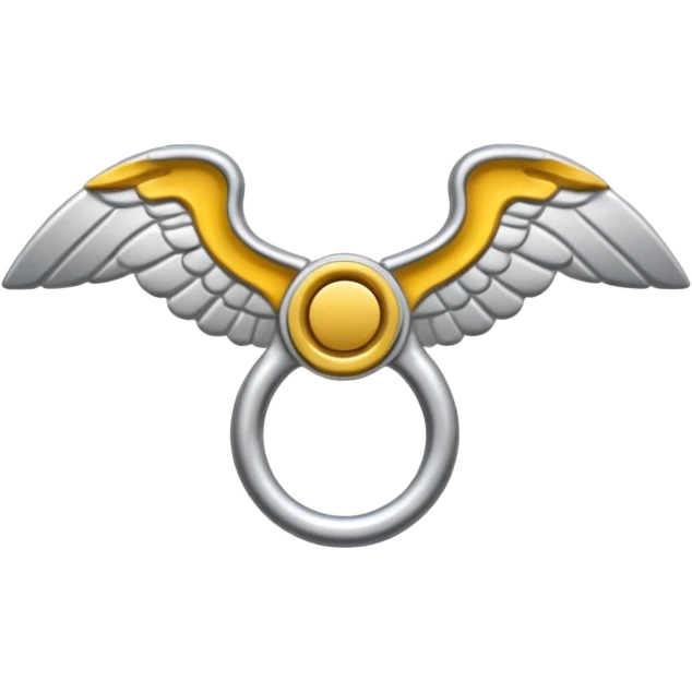 metal wing nut with two grips. emoji