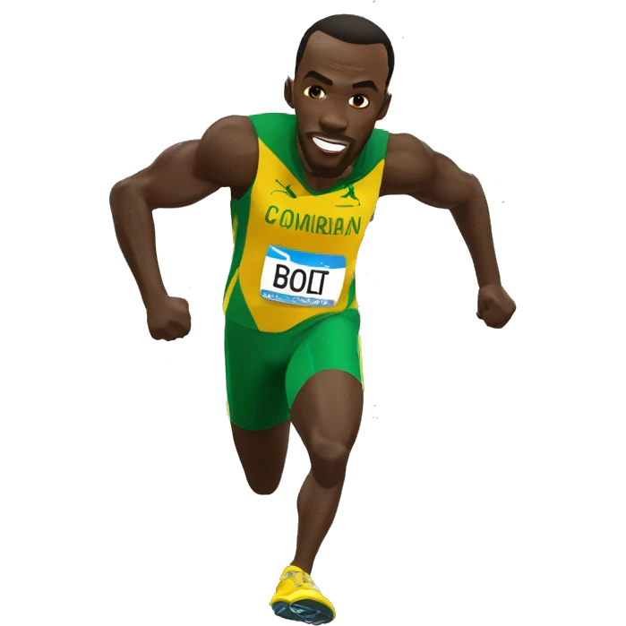 comemoração Usain Bolt raio emoji
