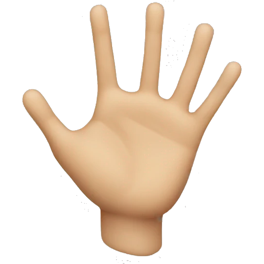 messed up hand emoji