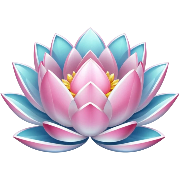 clear crystal lotus emoji