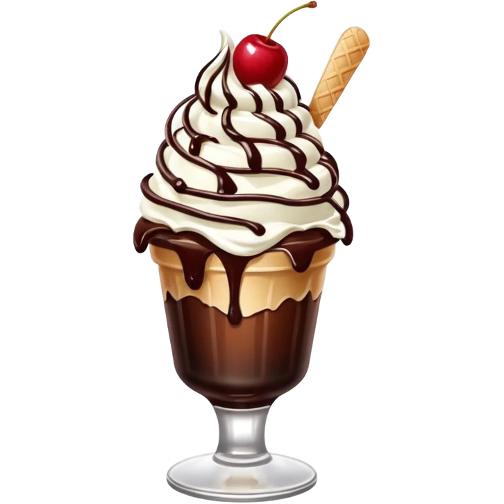 Ice cream sundae emoji