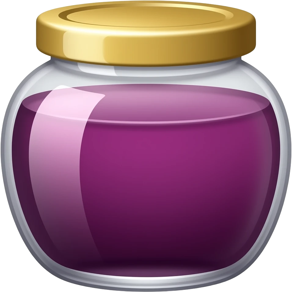 Grape jelly in a jar emoji