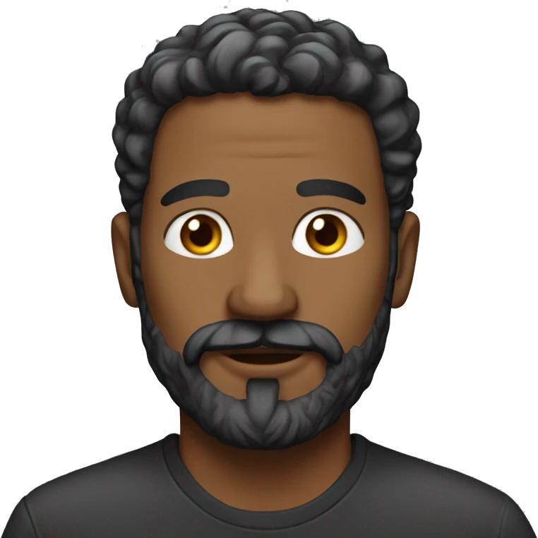 Realistic man with facial hair emoji