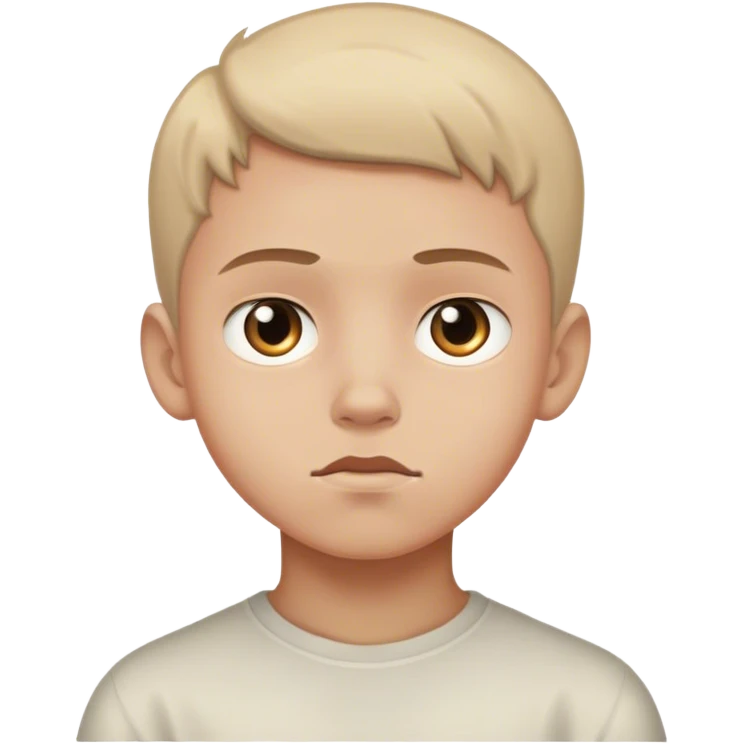 haunting gaze of the boy emoji
