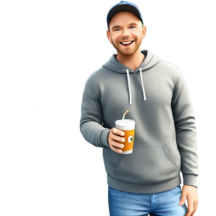 boys enjoying drinks outdoors emoji