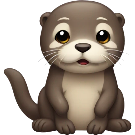 Sad otter emoji