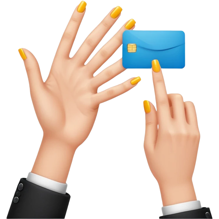 Uñas y negocio emoji