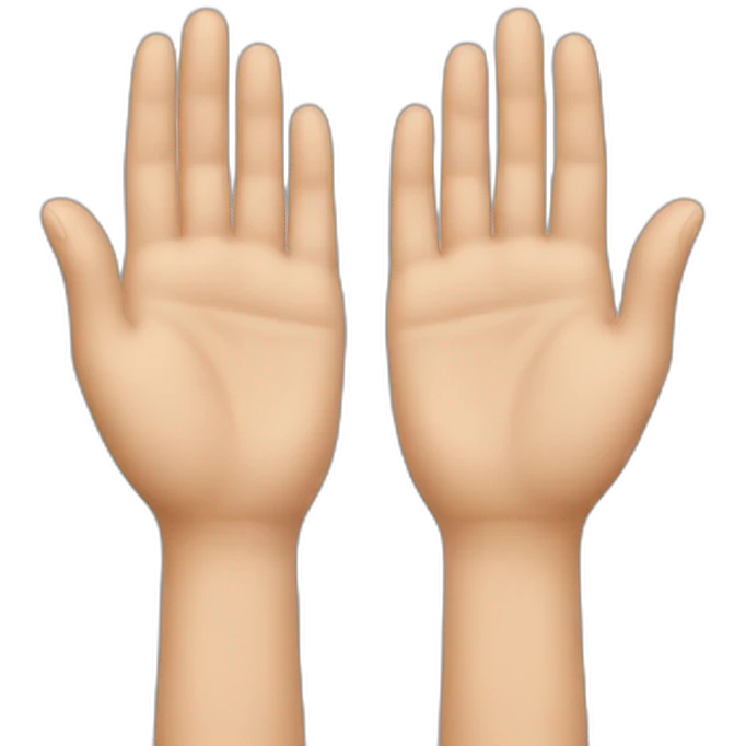 Hands doing Namaste salute emoji