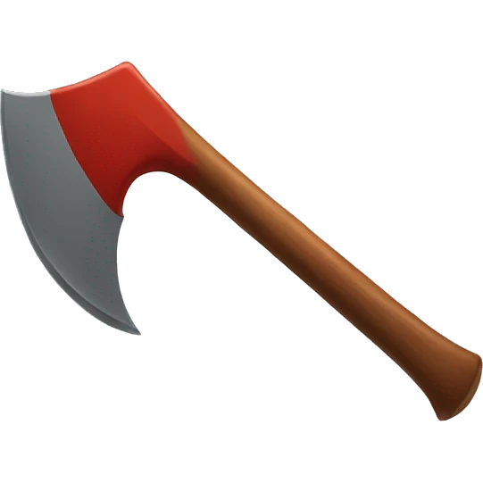 red axe  emoji