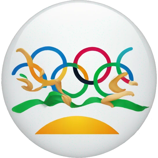 olympic logo with smiley emoji