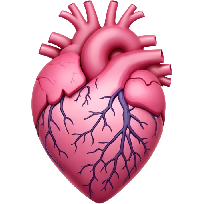 pink heart with veins emoji