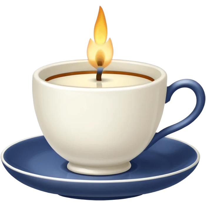 stylish teacup candle emoji