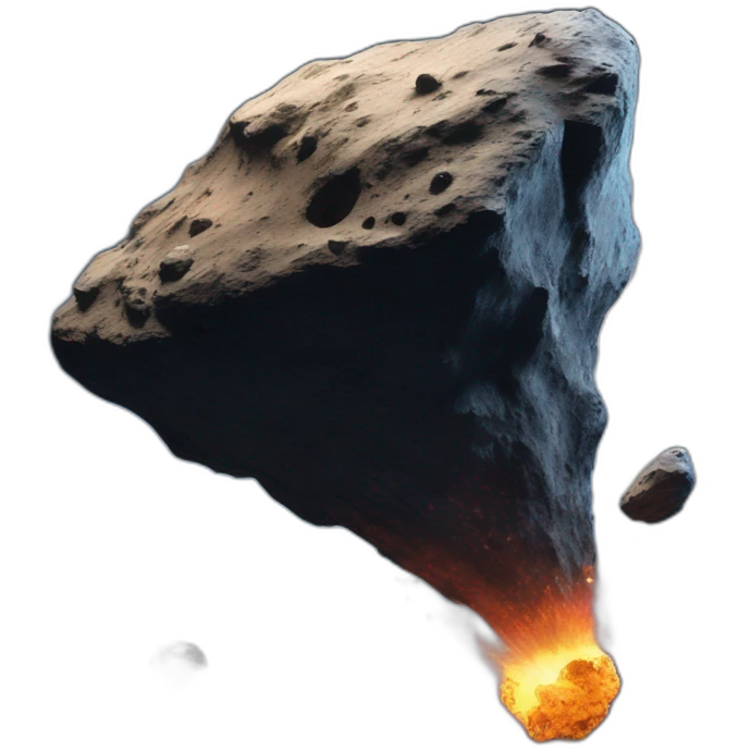 an asteroid crash emoji