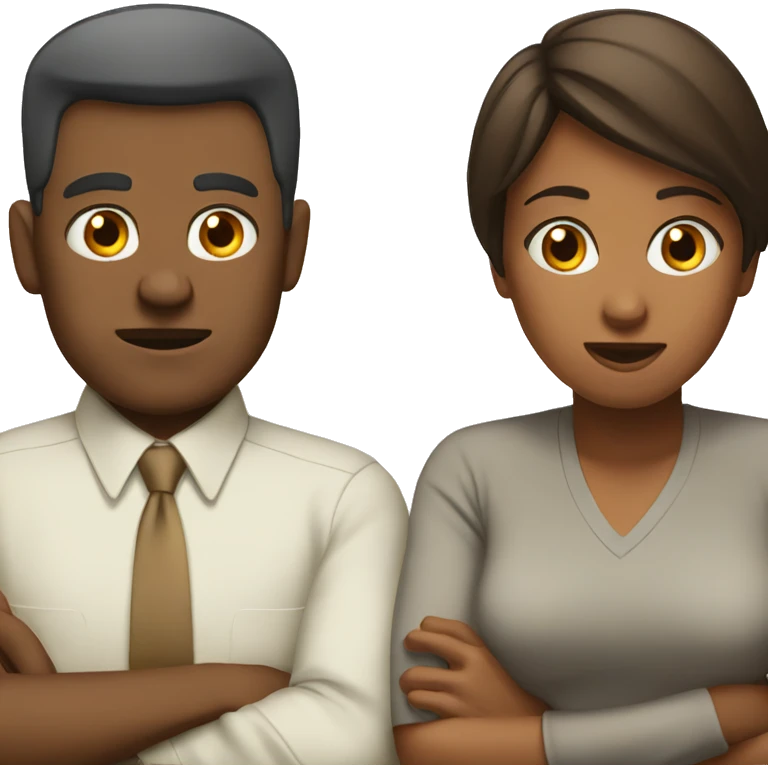 Husband and wife arguing emoji