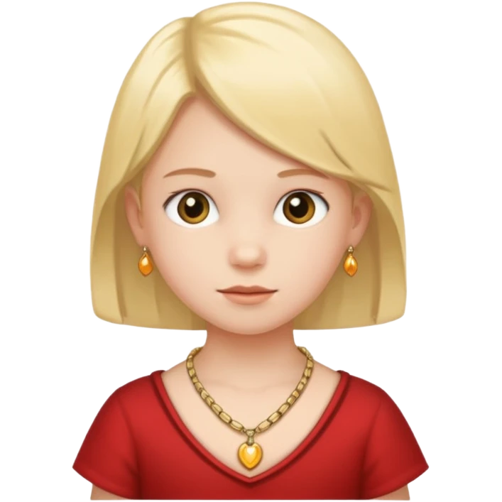 child with necklace  emoji