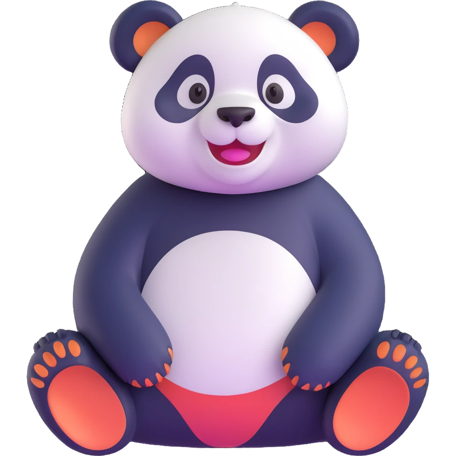 smiling panda emoji
