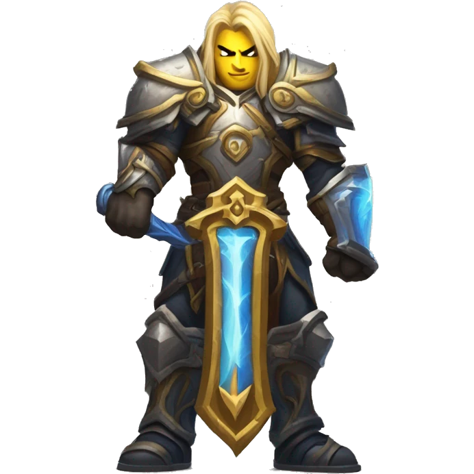 World of Warcraft Paladin with Thunderfury, blessed blade of the windseeker emoji