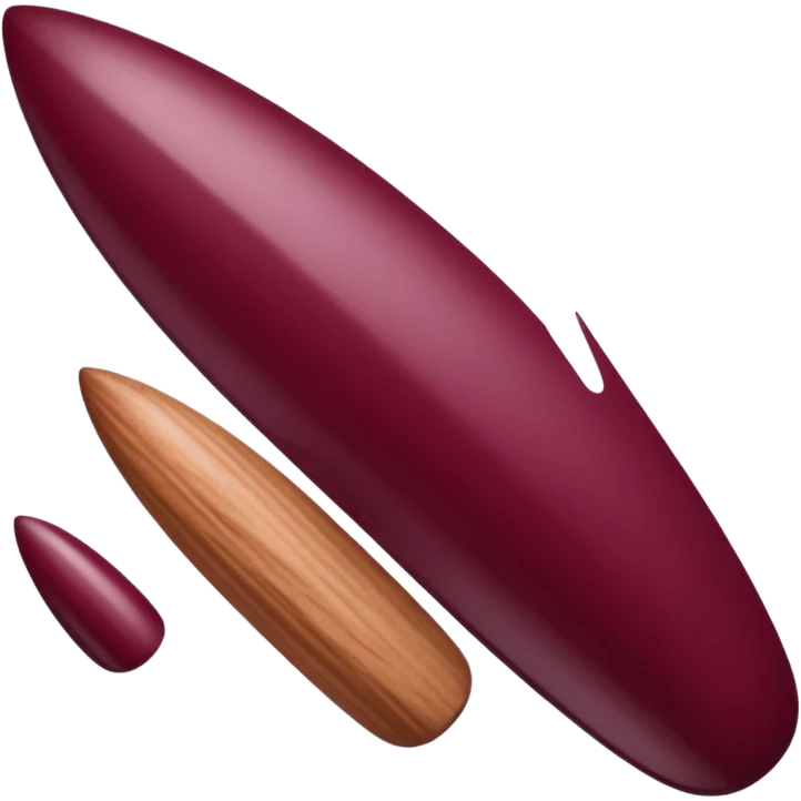 uñas bordo emoji