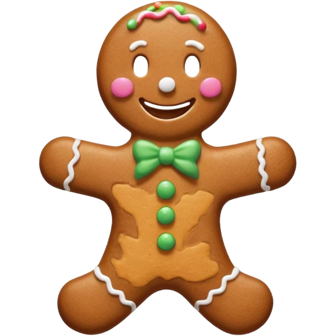 gingerbread man emoji