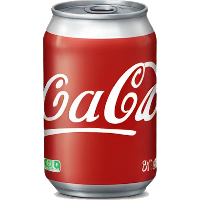 Une canette de coca emoji