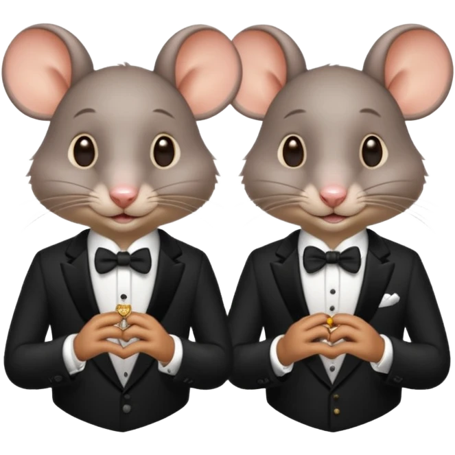rat husband wife emoji