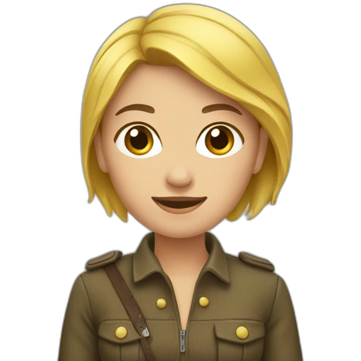 Femme avec cuillère emoji