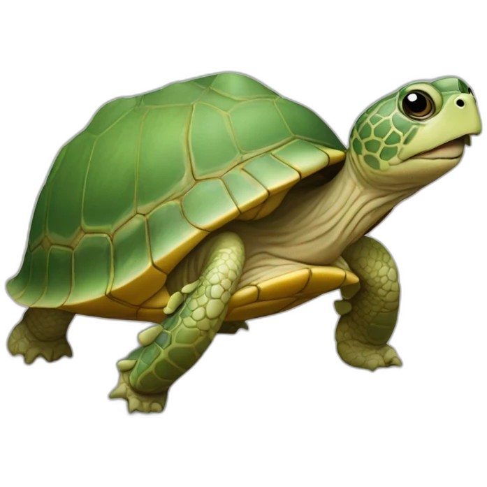 Tortue mange laitue emoji