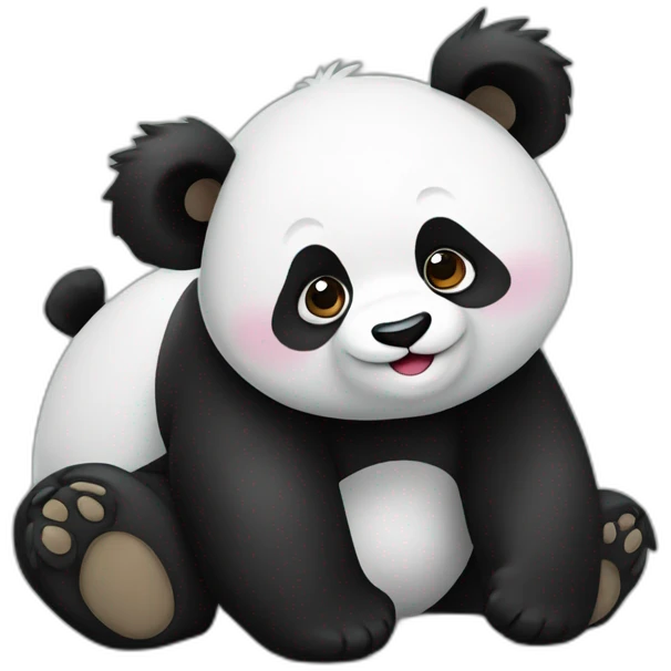 panda tiro con arco emoji