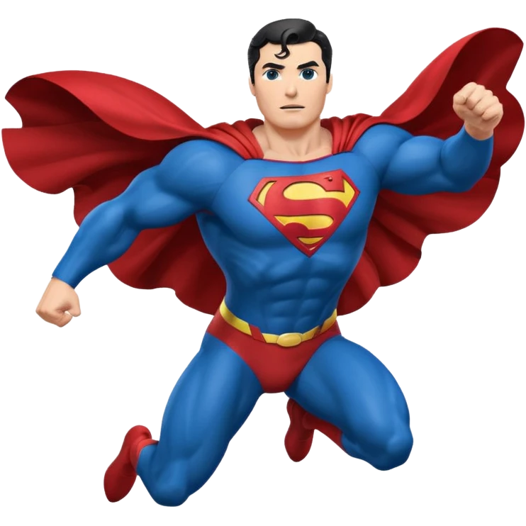 superman flying emoji