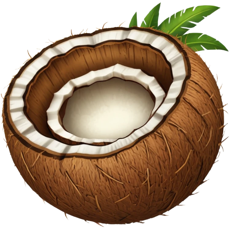 Noix de coco légèrement plus petite emoji