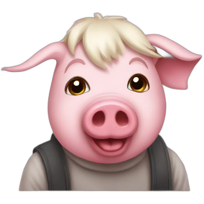 artist pig emoji