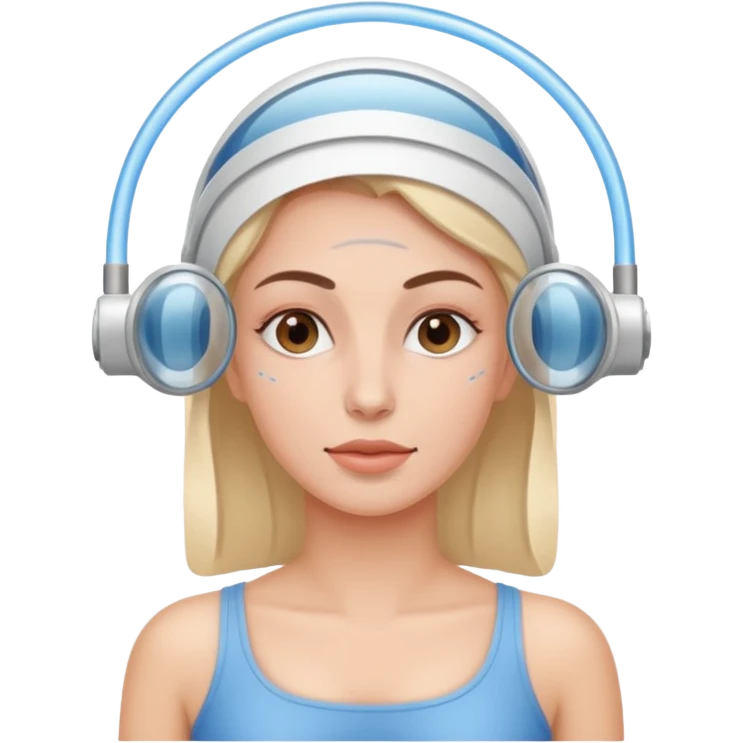 woman doing ozone therapy emoji