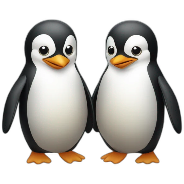 two-penguin emoji
