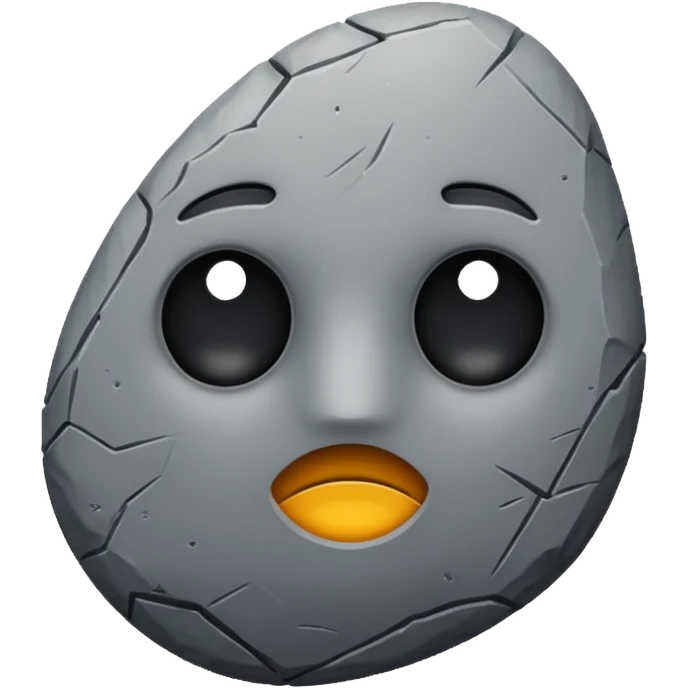 a stone emoji