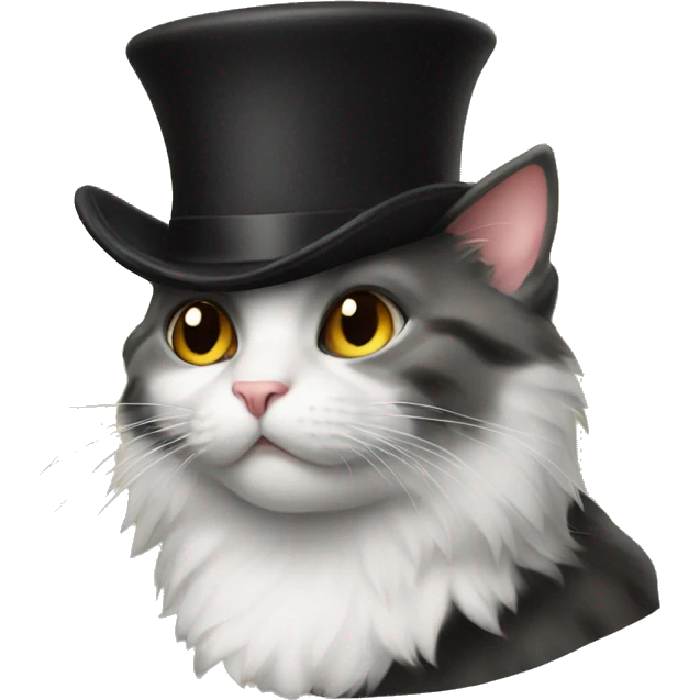 cat with tophat emoji