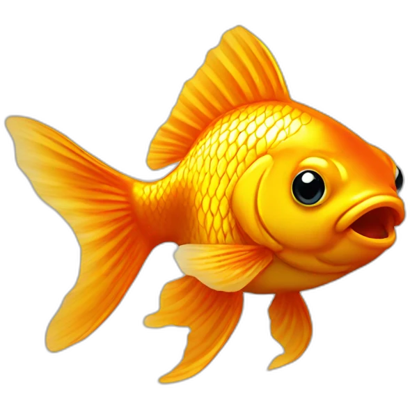 Goldfish golden color emoji