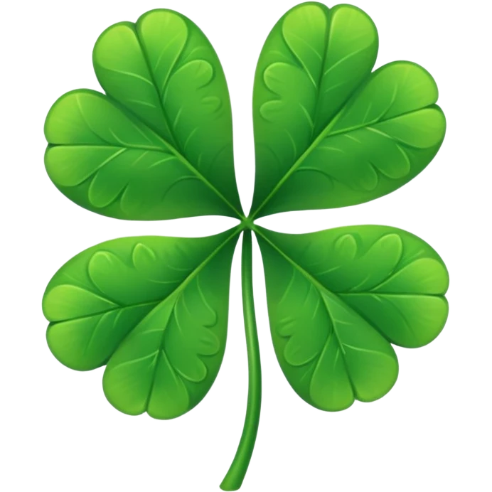 Five leaf clover emoji
