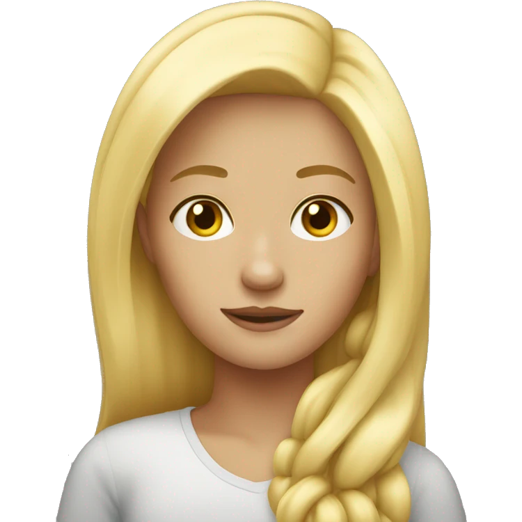 blonde girl  emoji