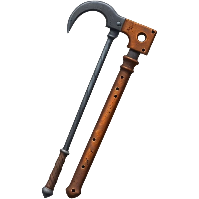 broken sword with handle, fantasy style, minimal black emoji” emoji