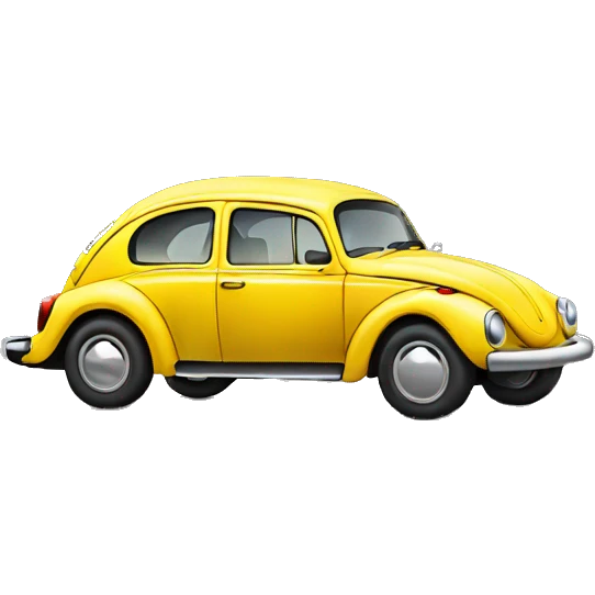 Yellow beetle car emoji