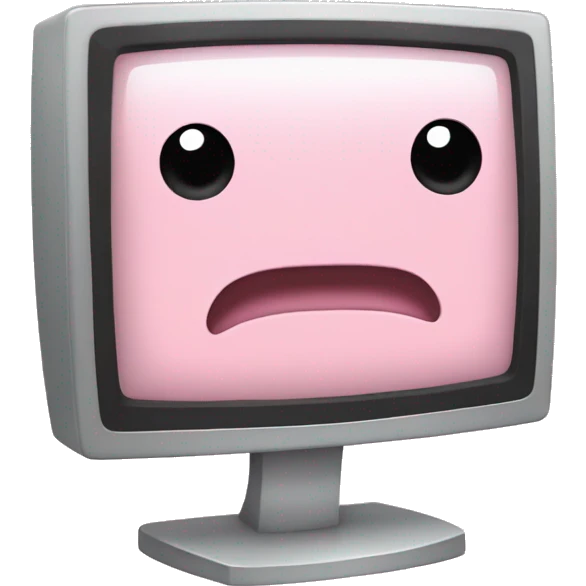 pastel pink monitor emoji