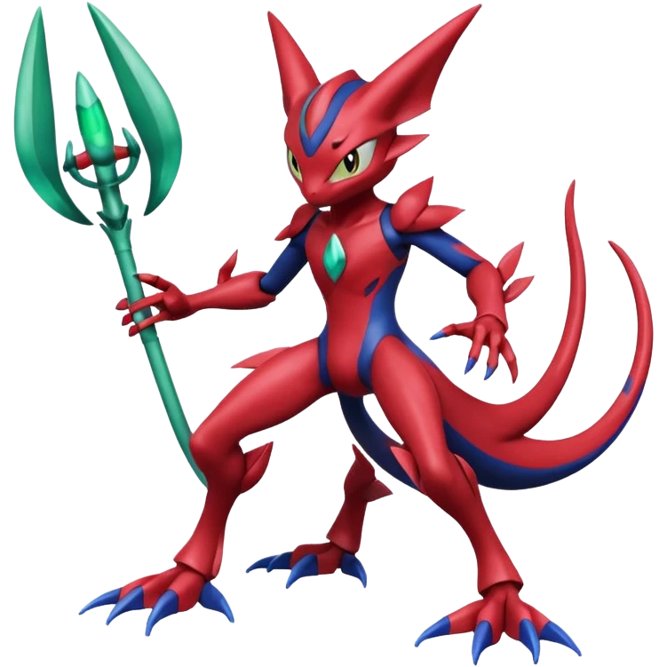 Inteleon-Greninja-Scizor-Pokémon-Fusion, full body emoji