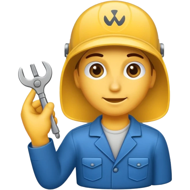 Mach mir einen auto mechaniker mit schrauben schlüssel emoji