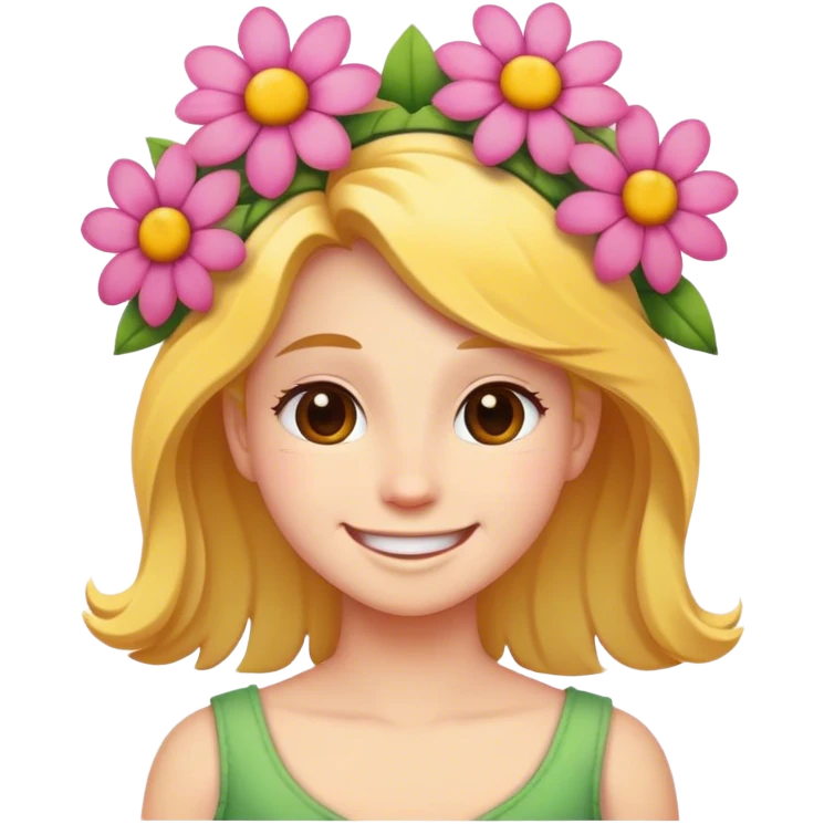 Spring time happy emoji
