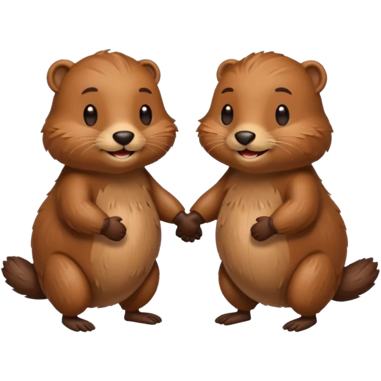 beavers in love emoji